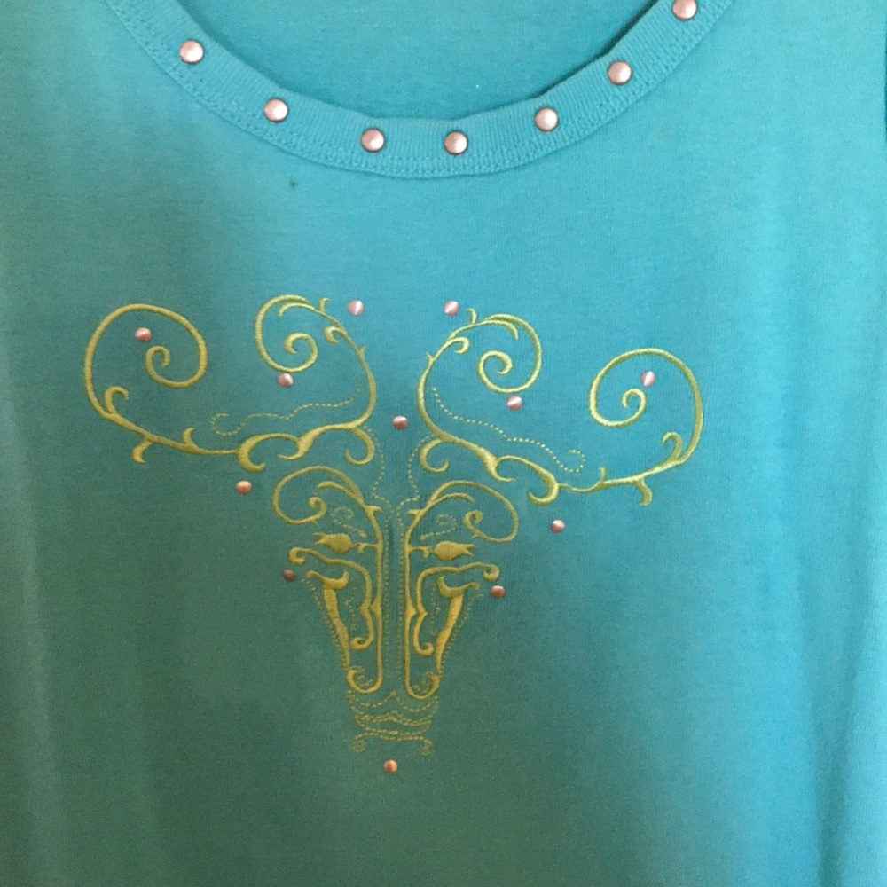 Twenty X med 29” long turquoise tank
